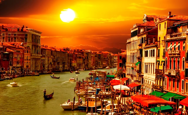 Venice Italy at Sunset