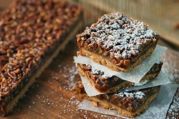 Maple Pecan Pie Bars Recipe | onbetterliving.com