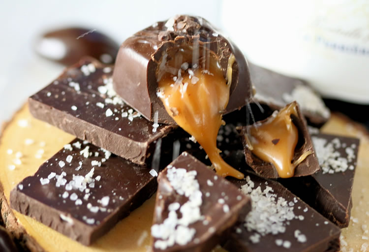 French Sea Salt Sprinkle Over Chocolates and Caramel