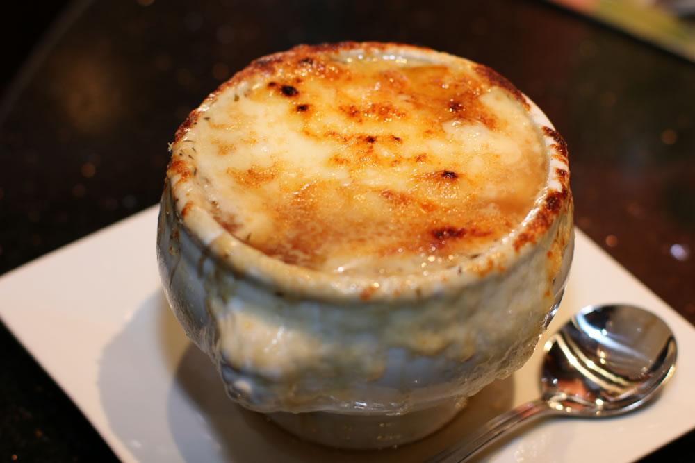 French Vidalia Onion Soup | M Bar @ Renaissance Washington, DC Dupont Circle Hotel 