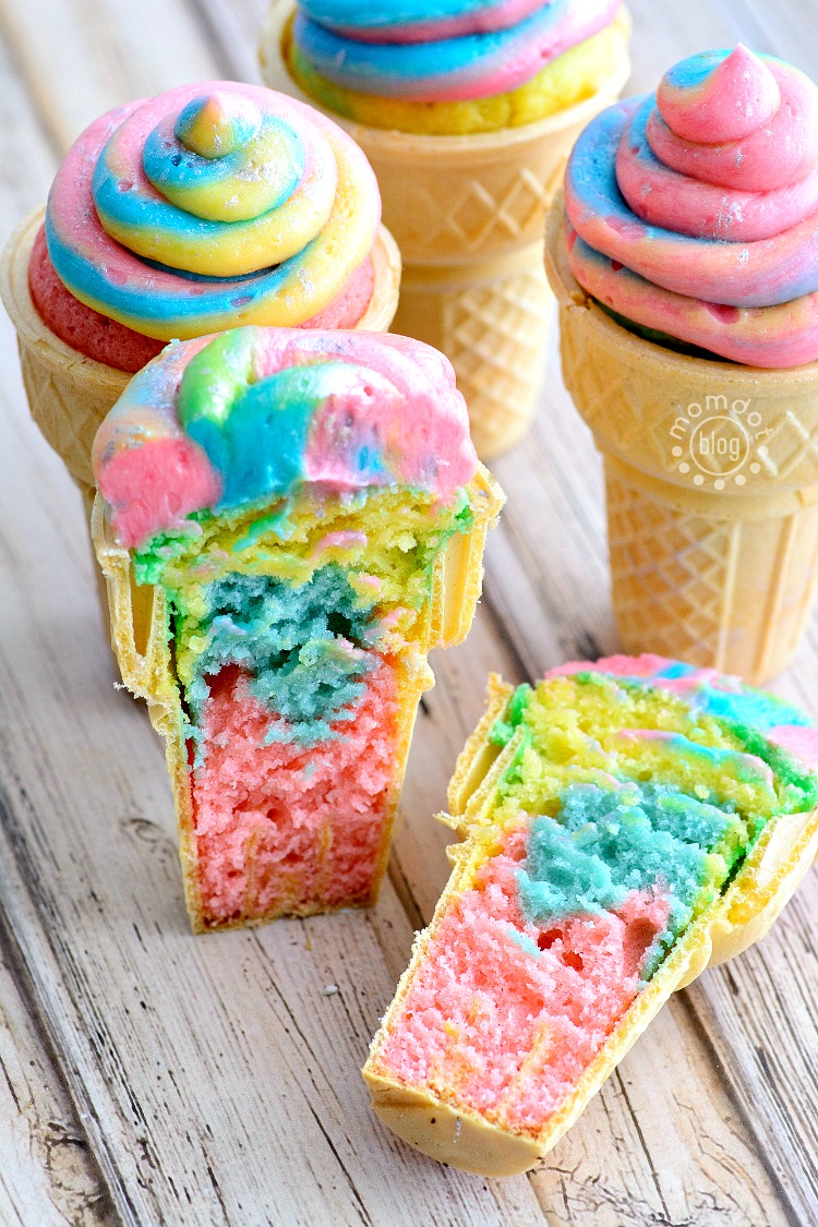 Unicorn Poop Ice Cream Cones