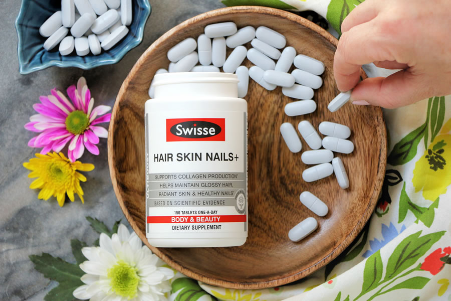 Swisse For Healthy Hair, Skin, And Nails With Biotin, Silica, Iron And Magnesium