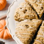 pumpkin scone recipe with maple glaze